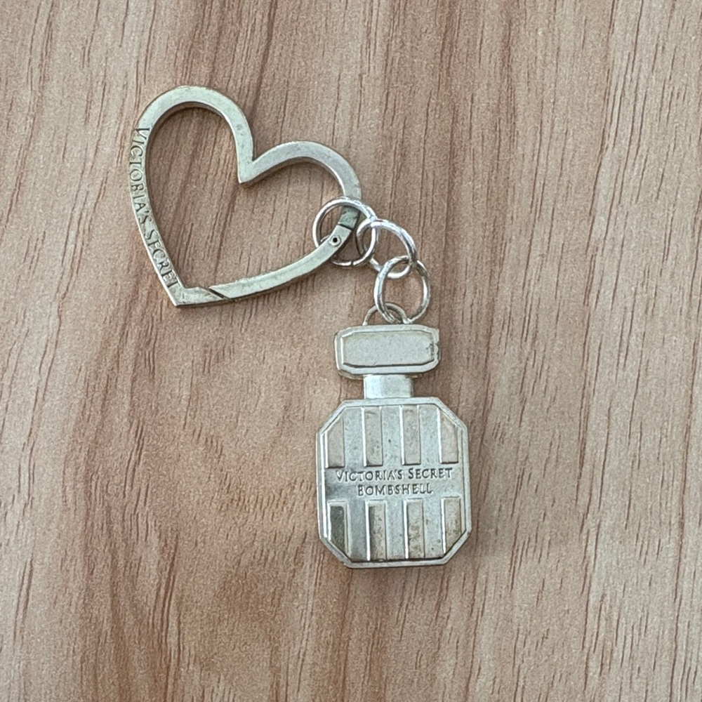 Rare Vintage Victoria's Secret Silver Heart and Perfume Charm